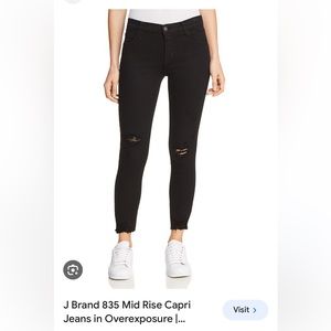 Women’s 835 J Brand Mid Rise Skinny Capri